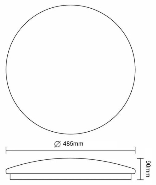 LED Stropné svietidlo STAR LED/48W/230V 3000-6500K + diaľkové ovládanie