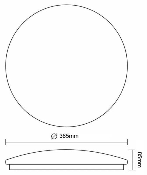 LED Stropné svietidlo STAR LED/36W/230V 3000-6500K + diaľkové ovládanie