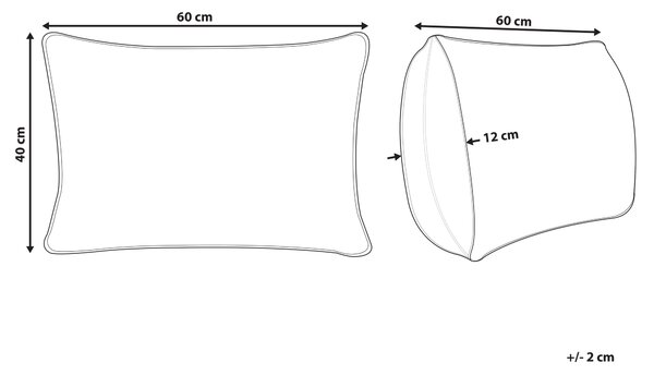 Dekoratívny vankúš zelená látka 40 x 60 cm károvaný vzor štýl chaty textil doplnky