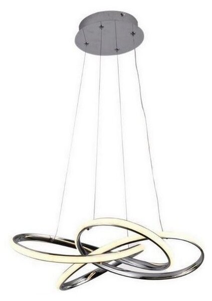 LED Stmievateľný luster na lanku LED/65W/230V 3000-6500K šedá + diaľkové ovládanie