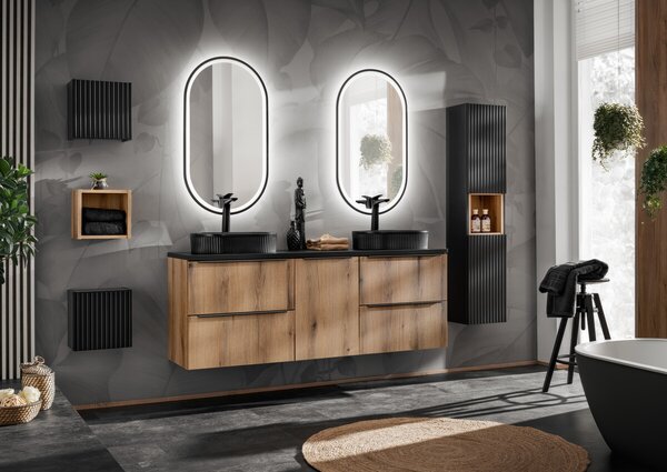 Comad Závesná skrinka pod umývadlo Nova Oak 90 cm dub coast evoke