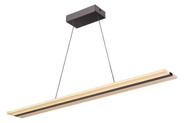 LED Stmievateľný luster na lanku LED/40W/230V 3000-6500K chróm + diaľkové ovládanie