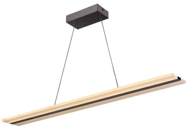 LED Stmievateľný luster na lanku LED/40W/230V 3000-6500K chróm + diaľkové ovládanie