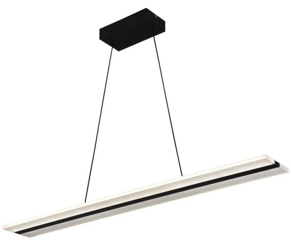 LED Stmievateľný luster na lanku LED/40W/230V 3000-6500K čierna + diaľkové ovládanie