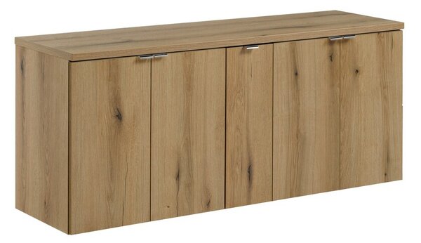 Comad Závesná skrinka pod umývadlo Nova Oak s doskou 140 cm dub evoke