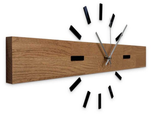 Rustikálne dubové hodiny – minimalistická škandinávska dekorácia I SENTOP MAS021-3072-akcia20