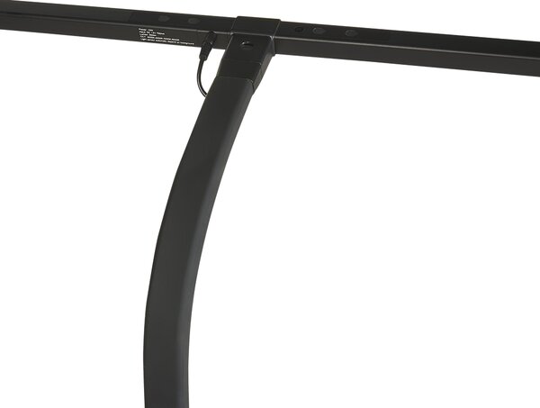 Stolná LED lampa čierna hliník syntetický materiál stmievač senzor s 3 farbami osvetlenie do kancelárie a študovne