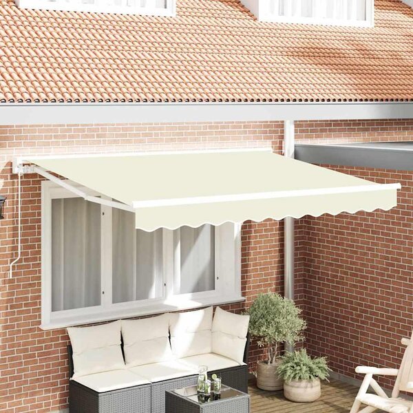 Maison Exclusive – Rám markízy, krémová farba, 250 x 200 cm, polyester sPolyuretánpovrchovou úpravou