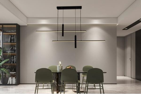 LED Stmievateľný luster na lanku LED/70W/230V 3000-6500K + diaľkové ovládanie