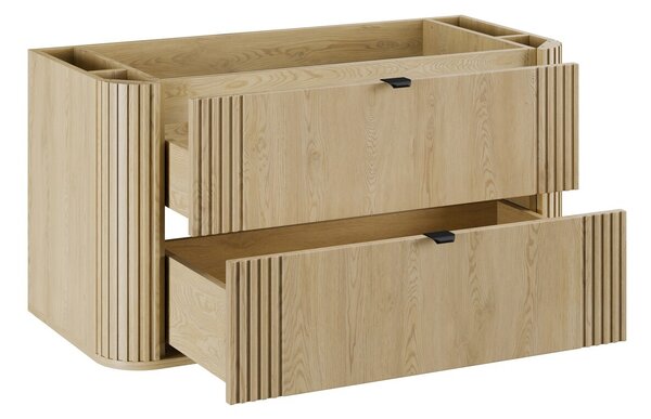 Comad Závesná skrinka pod umývadlo Ovalia 100 cm dub Cremona