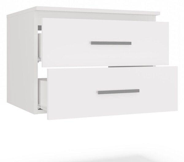 TP Living Závesná skrinka pod umývadlo s doskou NEL 2S 60 cm biela