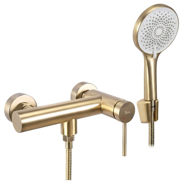 Sprchová batéria REA FOSS Brush Gold