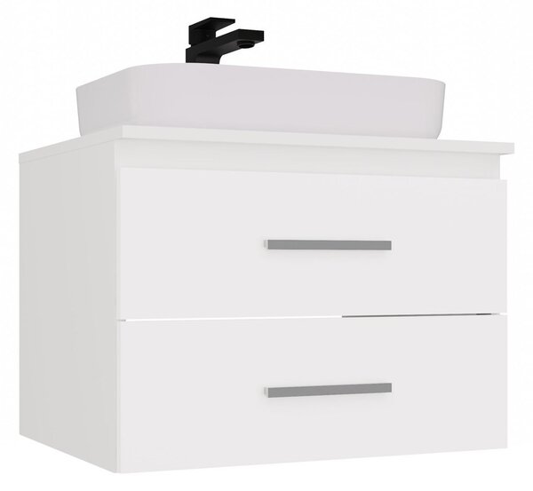 TP Living Závesná skrinka pod umývadlo s doskou NEL 2S 60 cm biela
