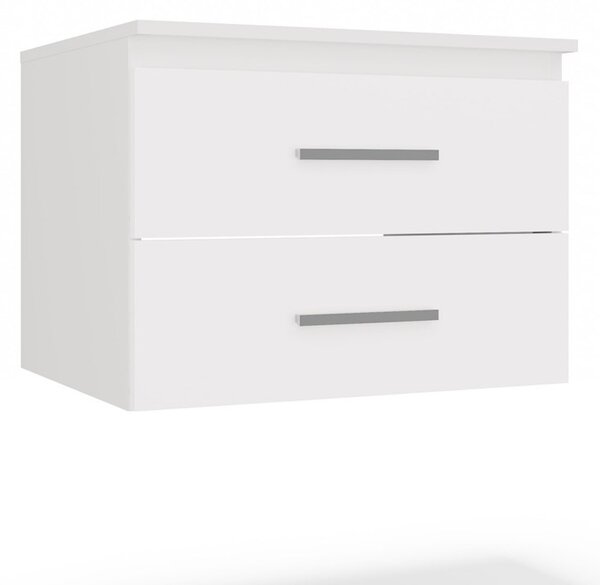 TP Living Závesná skrinka pod umývadlo s doskou NEL 2S 60 cm biela