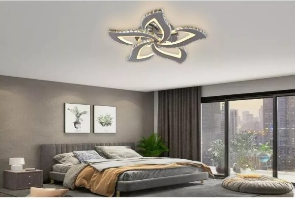 LED Stmievateľný prisadený luster LED/100W/230V 3000-6500K + diaľkové ovládanie