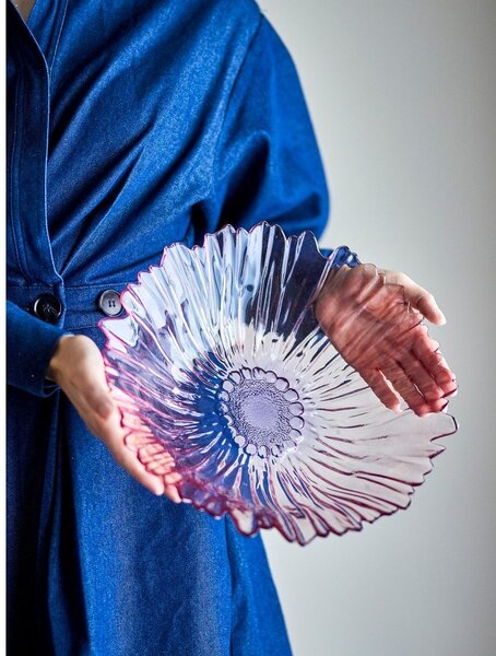 Svetloružová sklenená misa ø 31 cm Mariko – Bloomingville