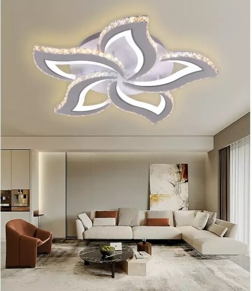 LED Stmievateľný prisadený luster LED/100W/230V 3000-6500K + diaľkové ovládanie
