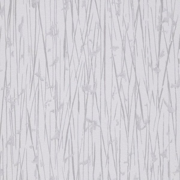 Vliesové tapety na stenu IMPOL Paradisio 2 10123-01, florálny vzor strieborný na bielom podklade, rozmer 10,05 m x 0,53 m, Erismann