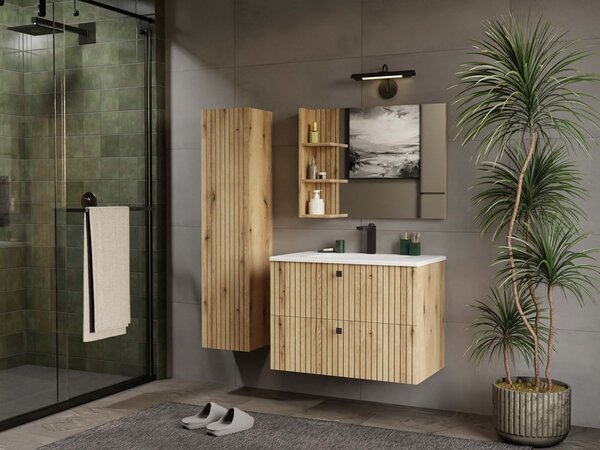 TP Living Závesná skrinka s umývadlom TIGO 2S 80 cm dub evoke