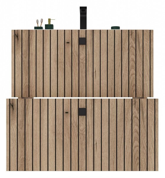 TP Living Závesná skrinka pod umývadlo TIGO 2S 60 cm dub evoke