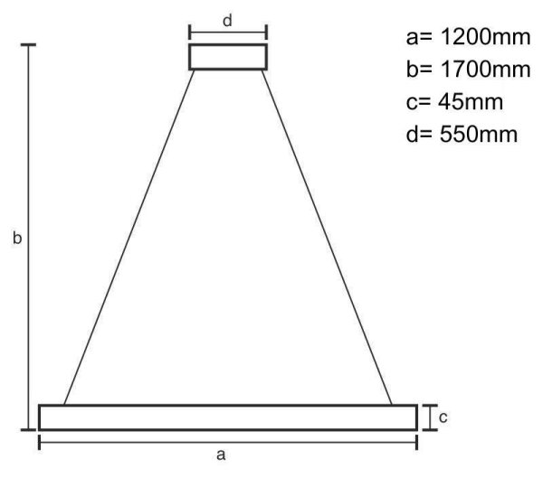 LED Luster na lanku LED/22W/230V 4000K 120 cm borovica/masív