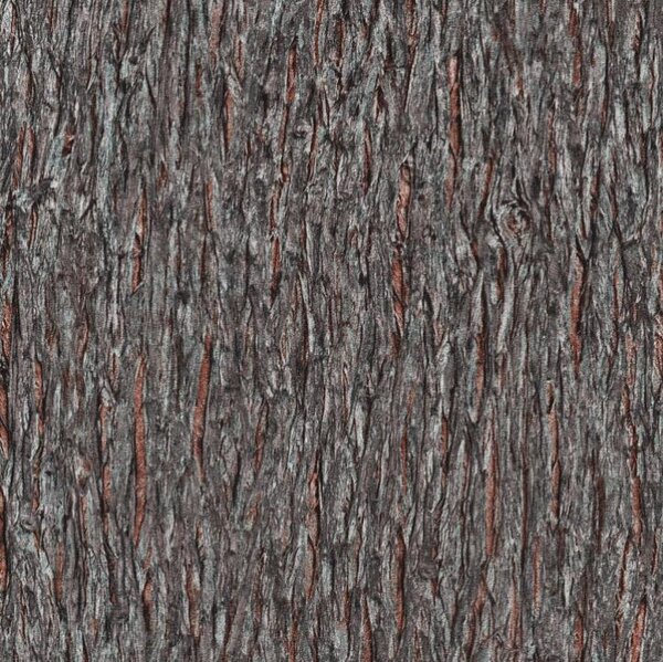 Vliesové tapety na stenu IMPOL Paradisio 2 10124-11, kôra stromu čierno-hnedá, rozmer 10,05 m x 0,53 m, Erismann