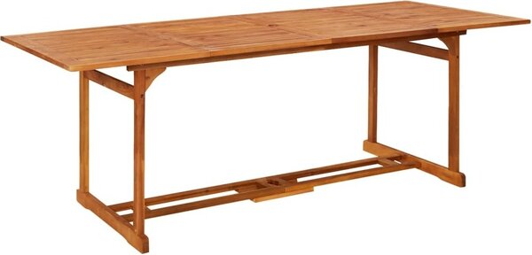 Maison Exclusive - Záhradný jedálenský stôl 220x90x75 cm masívne akáciové drevo
