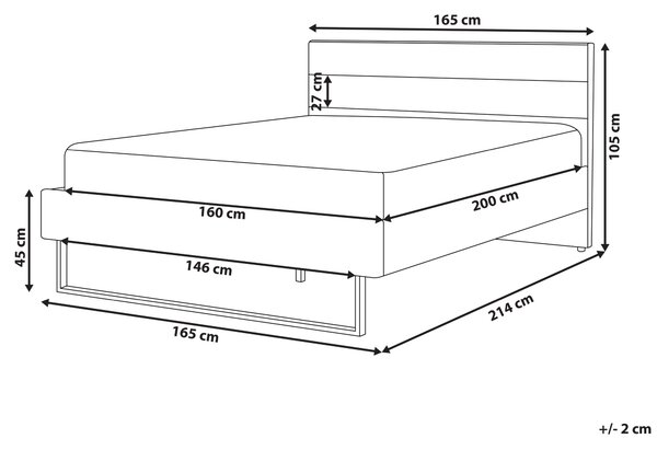 Čalúnená posteľ sivá zamatová 160 x 200 cm rám postele s čelom strieborné nohy elegantný dizajn