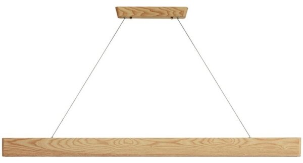 LED Luster na lanku LED/26W/230V 4000K 150 cm jaseň/masív