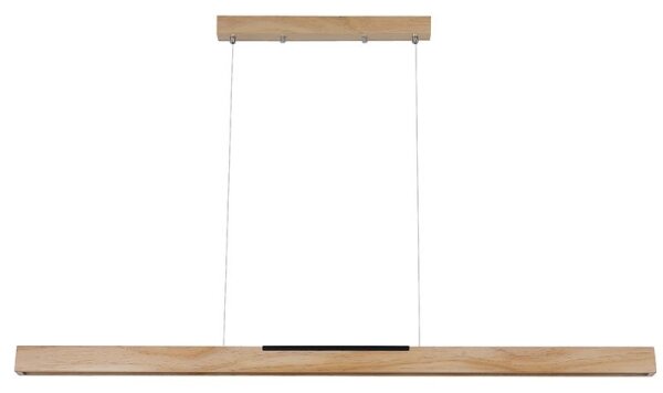 LED Luster na lanku LED/22W/230V 4000K 120 cm borovica/masív