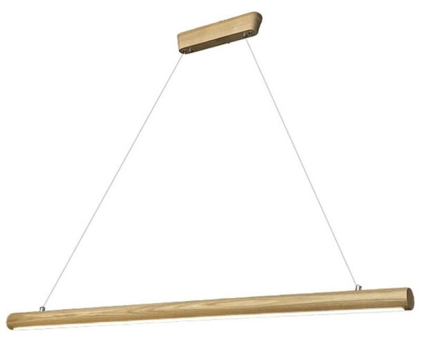 LED Luster na lanku LED/26W/230V 4000K 150 cm jaseň/masív