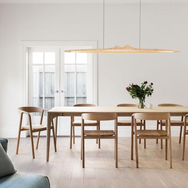 LED Luster na lanku LED/22W/230V 4000K 120 cm jaseň/masív