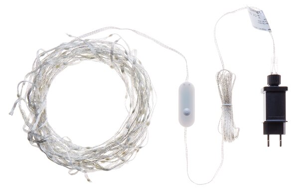 LED svetelný záves transparentný ovládané aplikáciou zmena farby 150 cm s časovačom vianočné osvetlenie obývacia izba