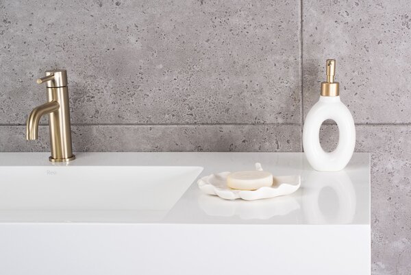 Umývadlo REA Archi 75 CM White na dosku - konglomerát