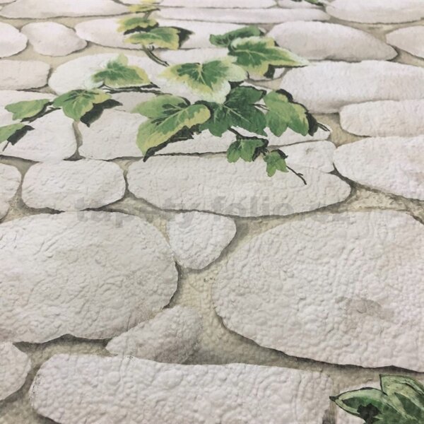 Papierové tapety na stenu 7519-2, rozmer 10,05 m x 0,53 cm, kamene s brečtanom, Erismann