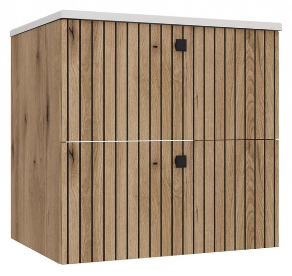 TP Living Závesná skrinka s umývadlom TIGO 2S 60 cm dub evoke