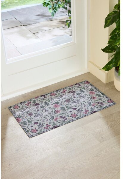 Rohožka z PVC 40x70 cm Hare Wildflowers – Artsy Doormats