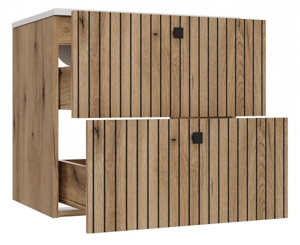 TP Living Závesná skrinka s umývadlom TIGO 2S 60 cm dub evoke