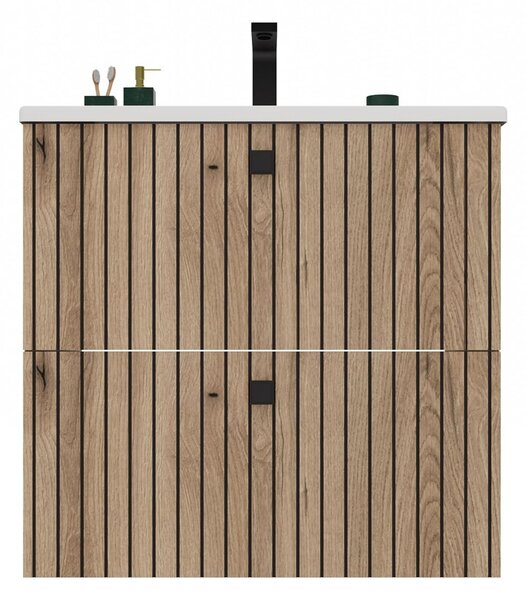 TP Living Závesná skrinka s umývadlom TIGO 2S 60 cm dub evoke