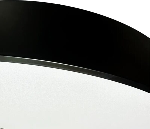 LED Stmievateľný luster na lanku LED/50W/230V 3000-6500K čierna + diaľkové ovládanie