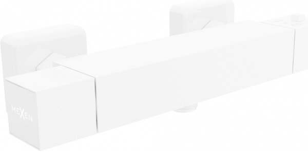 Mexen Cube termostatická sprchová batéria, biela - 77200-20