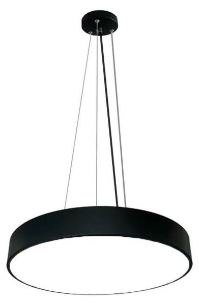 LED Stmievateľný luster na lanku LED/50W/230V 3000-6500K čierna + diaľkové ovládanie