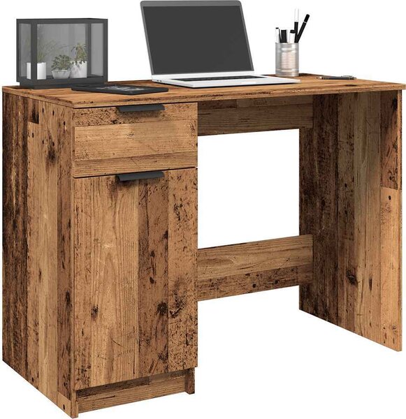 Maison Exclusive – písací stôl v štýle starého dreva 100 x 50 x 75 cm drevený materiál