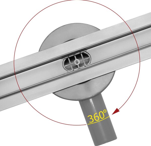 Odtokový žľab Rea Neo Slim Pro Nickel Brush INOX 50