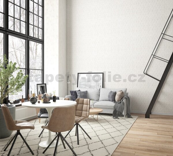 Vliesové tapety na stenu IMPOL City Glam 32611, betón biely s metalickými odleskami, rozmer 10,05 m x 0,53 m, Marburg