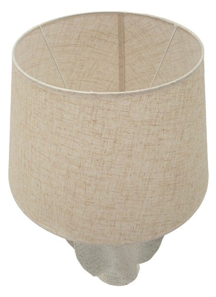 Krémová stolová lampa s textilným tienidlom (výška 63 cm) Ester – Mauro Ferretti