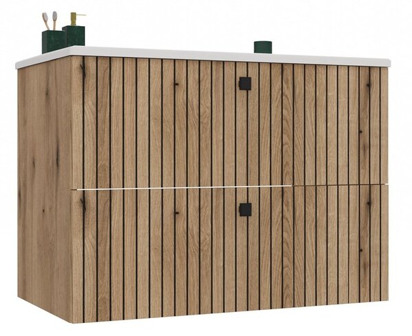 TP Living Závesná skrinka s umývadlom TIGO 2S 80 cm dub evoke