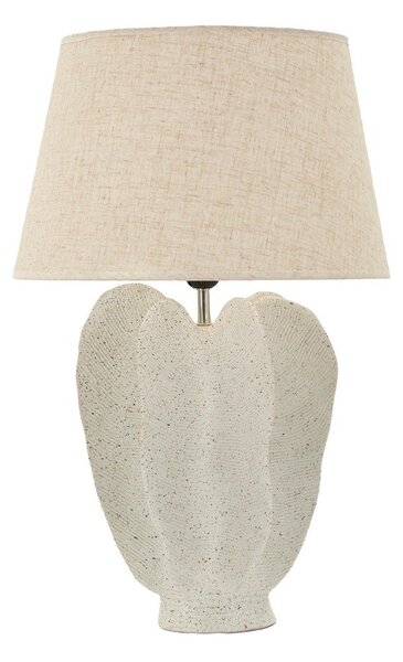 Krémová stolová lampa s textilným tienidlom (výška 63 cm) Ester – Mauro Ferretti