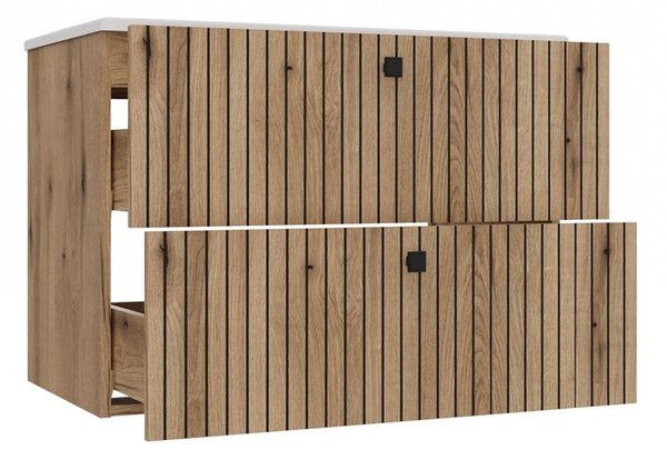TP Living Závesná skrinka s umývadlom TIGO 2S 80 cm dub evoke