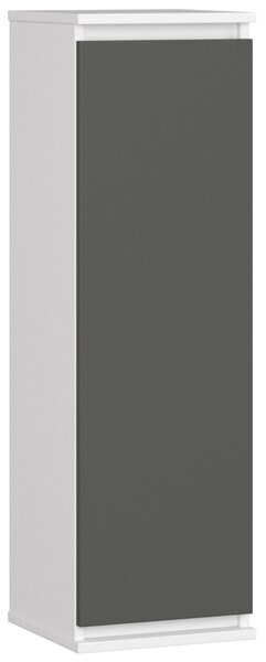 Ak furniture Závesná skrinka STAR 30 cm biela/grafitovo šedá